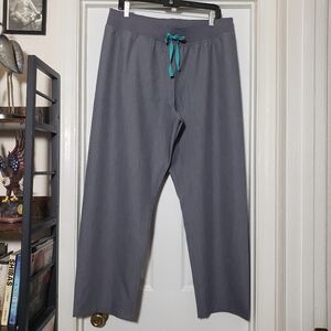 Figs Livingston High Waisted Classic Scrub‎ Pants Women's Size XL Petite Gray